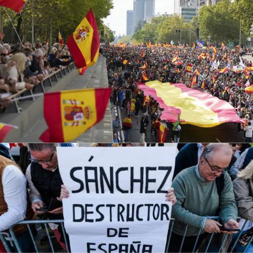 اليمين و اليمين المتطرف بإسبانيا يحشدون مؤيديهم ضد حكومة بيدرو سانشيز